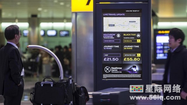 希思罗机场2号航站楼开启数字标牌旅程,多媒体信息发布系统,数字标牌,数字告示，digital signage